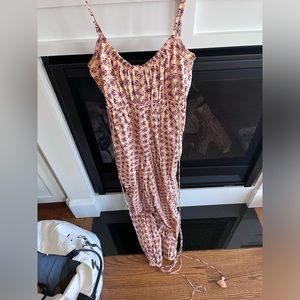 Tory Burch Pink Dandelion Block- Printed Jumpsuit Size S